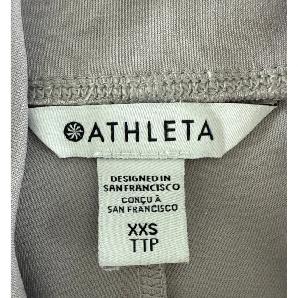 Athleta Seasoft Wide Leg Pant Crop Cropped Tinsel‎ Purple Gray XXS Modal 882621